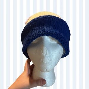 Blue, White, Green, & Purple Knit Beanie